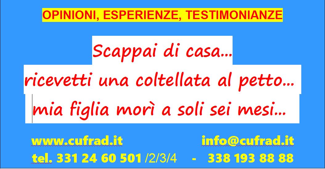 Scappai di casa e creai una banda per furti, rapine e spaccio...  ricevetti una coltellata diretta al petto... mia figlia morì a soli sei mesi...  mi  arrestarono per due rapine a mano armata ed io...