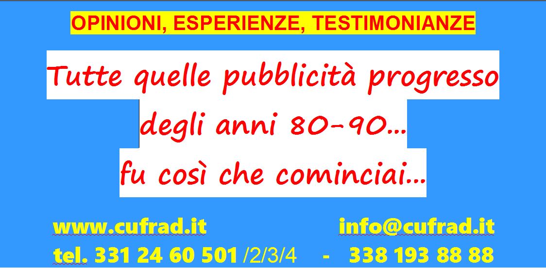 Tutte quelle pubblicità progresso degli anni 80-90, invece di impaurirmi suscitarono in me solo grande curiosità. Fu cosi che cominciai... ed alla fine mi denunciarono per estorsione...