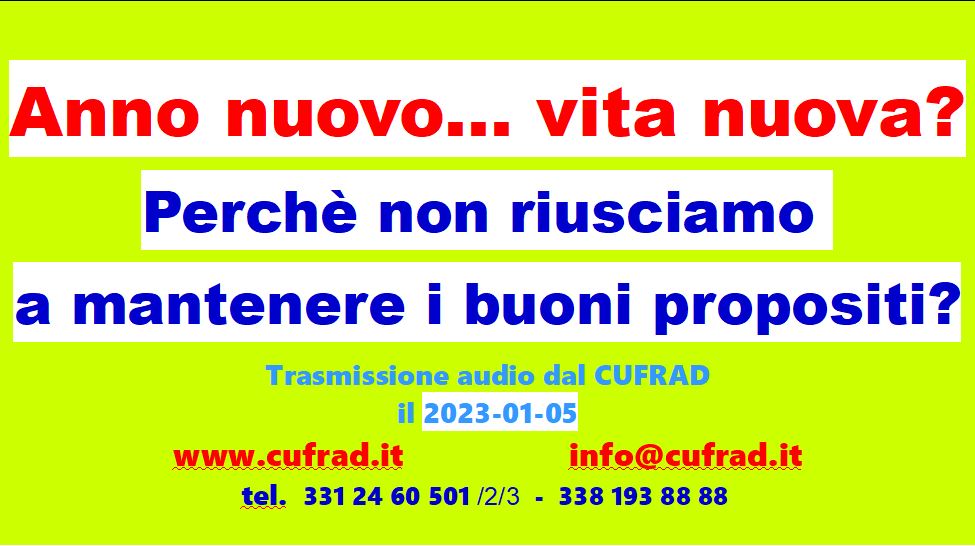 Anno nuovo... vita nuova? Perchè non riusciamo a mantenere i buoni propositi?