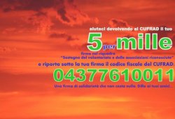 5 x mille al CUFRAD  - c.f. 04377610011