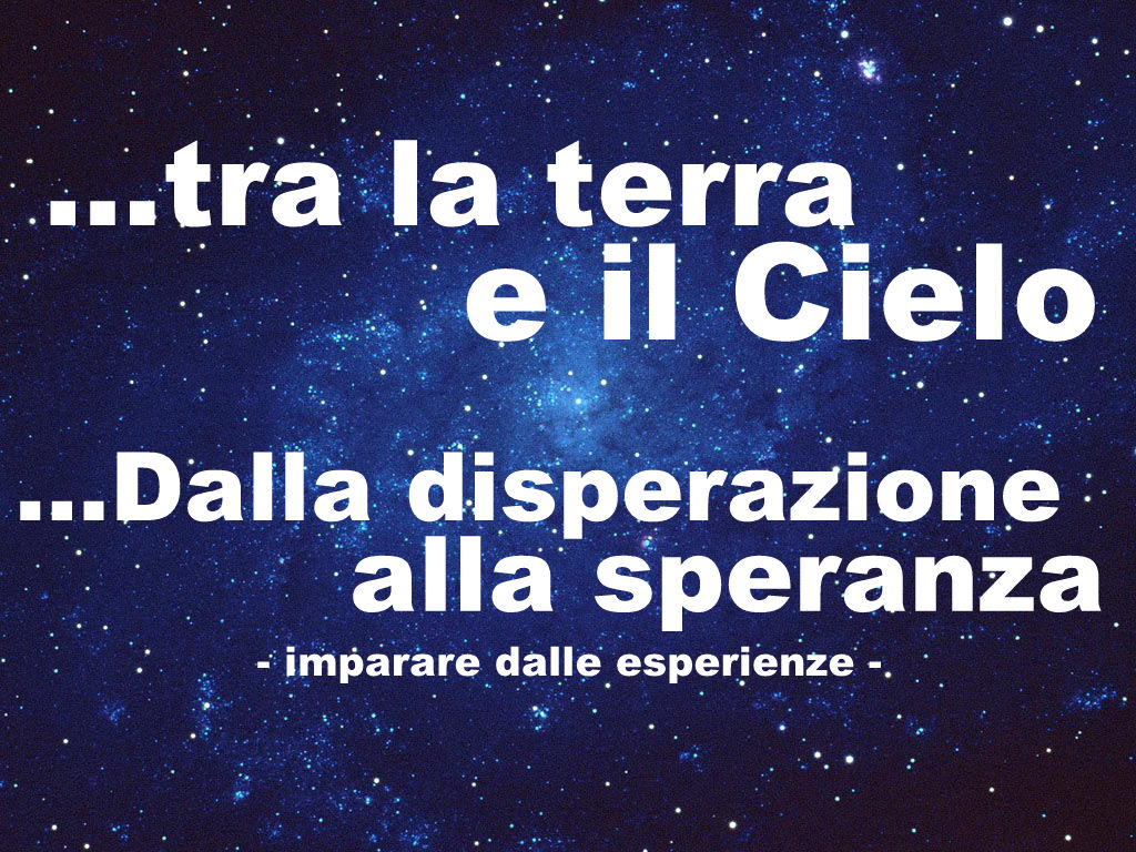 Vorrei sentirmi finalmente un uomo libero... In comunità cerco la serenità.